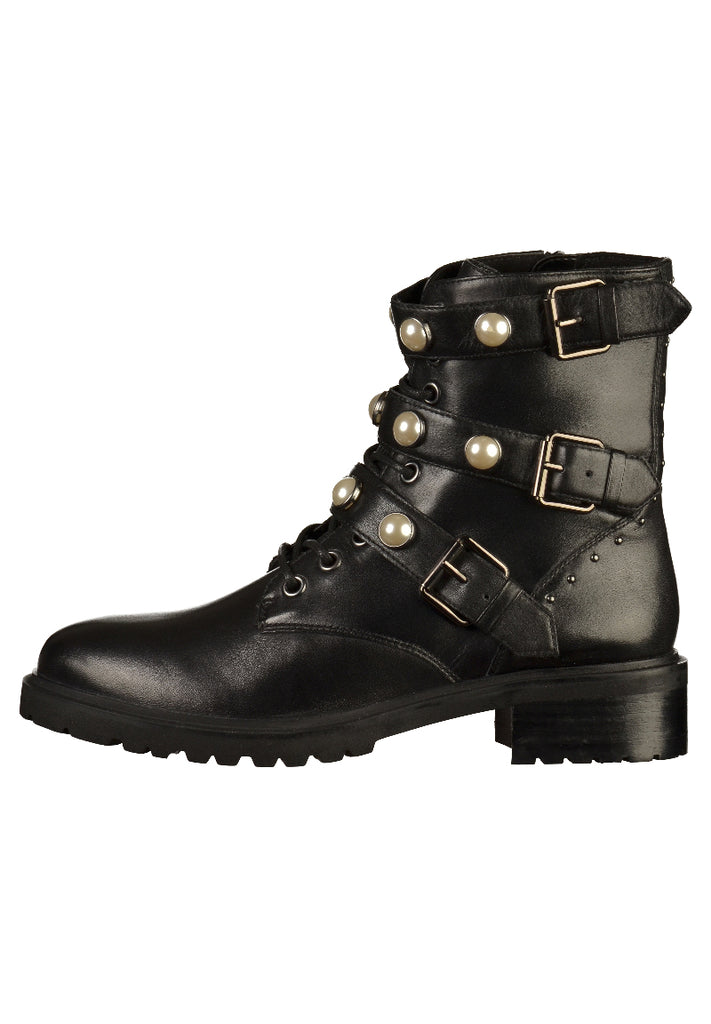 SPM Stiefelette Leder Schwarz - surf4shoes