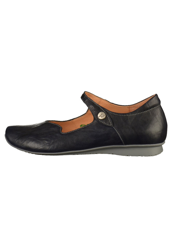 Think! Ballerinas Leder Navy - surf4shoes