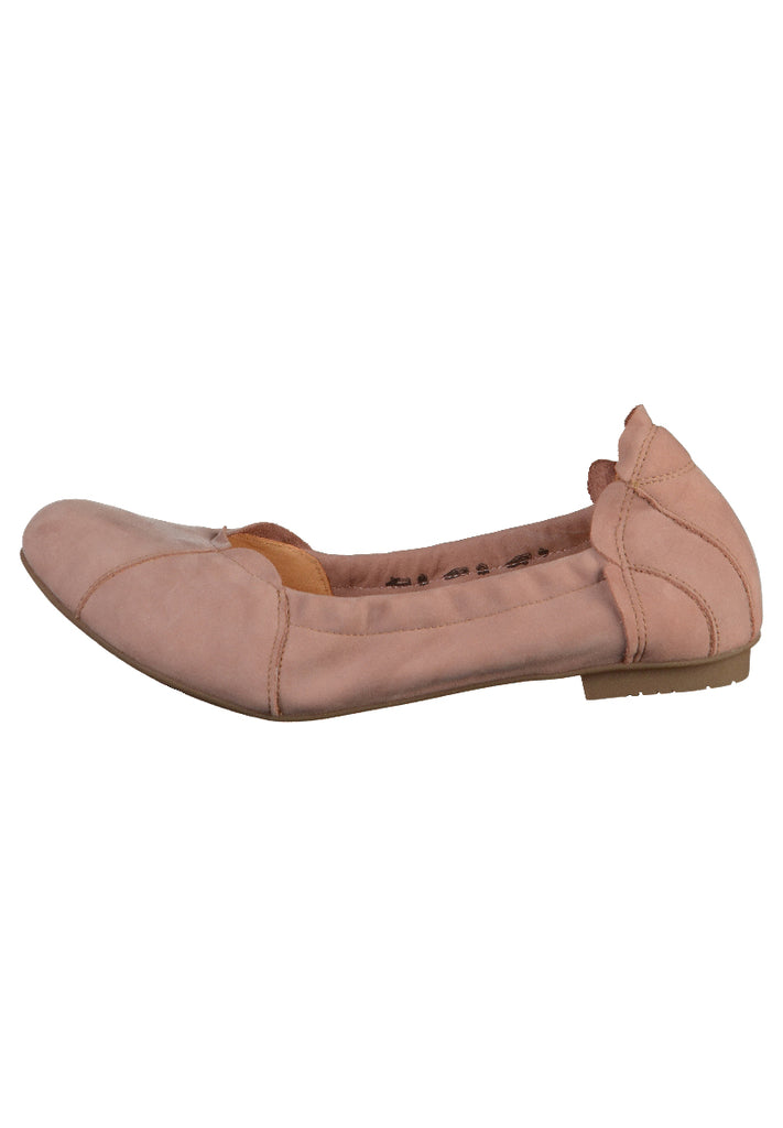 Think! Ballerinas Nubukleder Rosa - surf4shoes