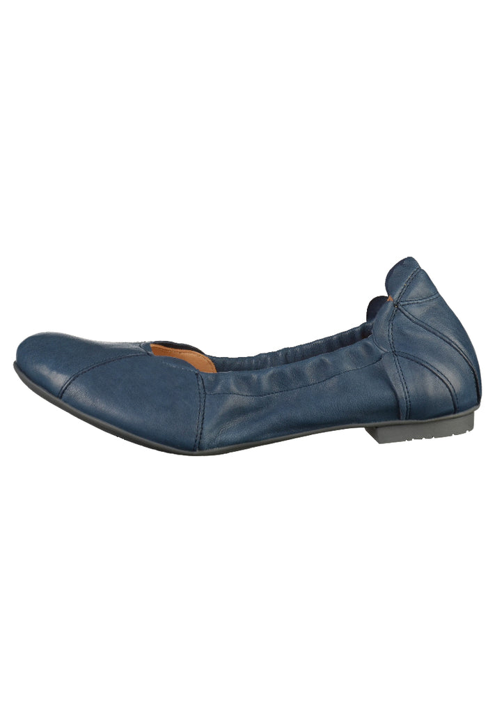 Think! Ballerinas Leder Blau - surf4shoes