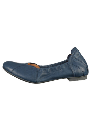 Think! Ballerinas Leder Blau - surf4shoes