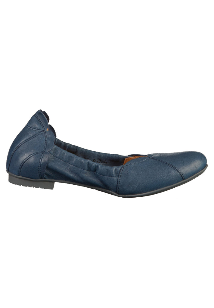 Think! Ballerinas Leder Blau - surf4shoes