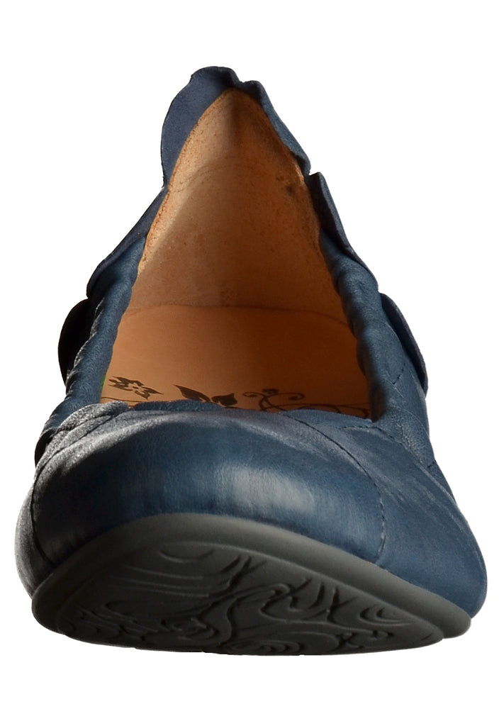 Think! Ballerinas Leder Blau - surf4shoes
