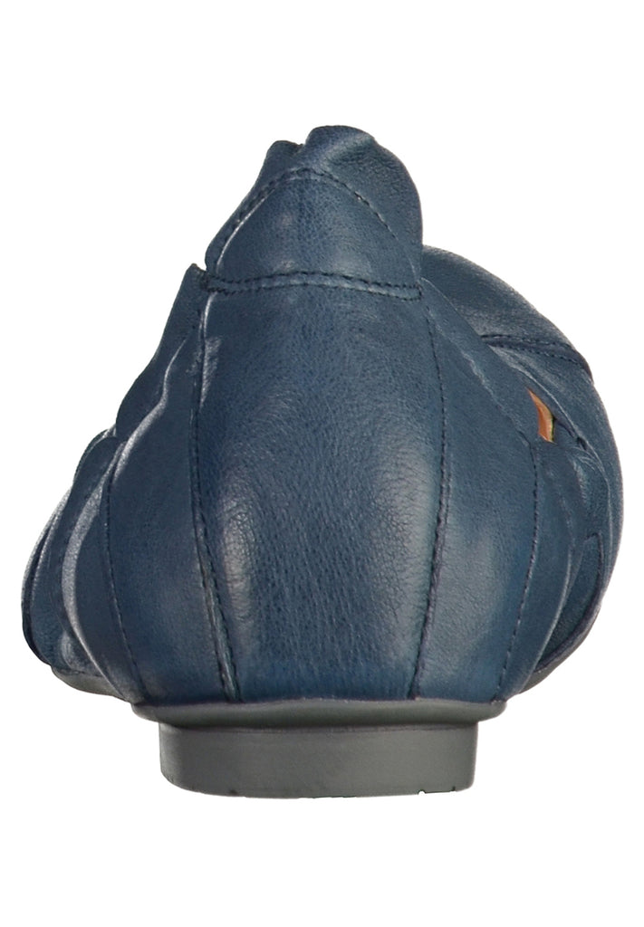 Think! Ballerinas Leder Blau - surf4shoes
