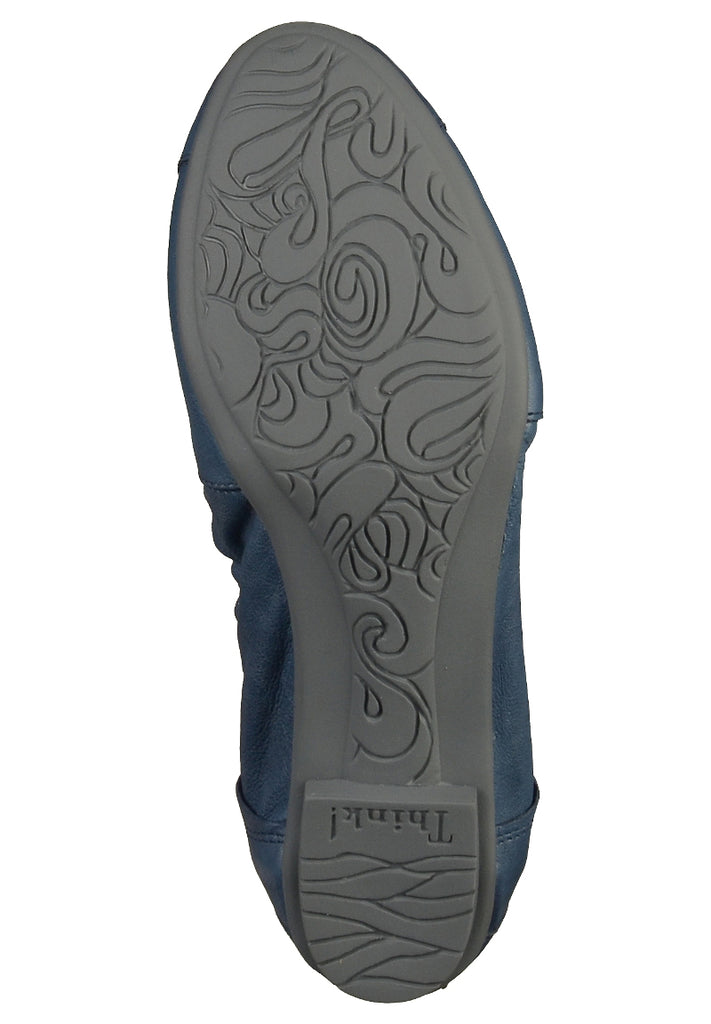 Think! Ballerinas Leder Blau - surf4shoes
