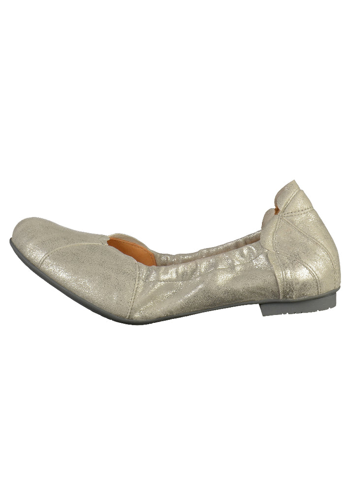 Think! Ballerinas Leder Silber - surf4shoes