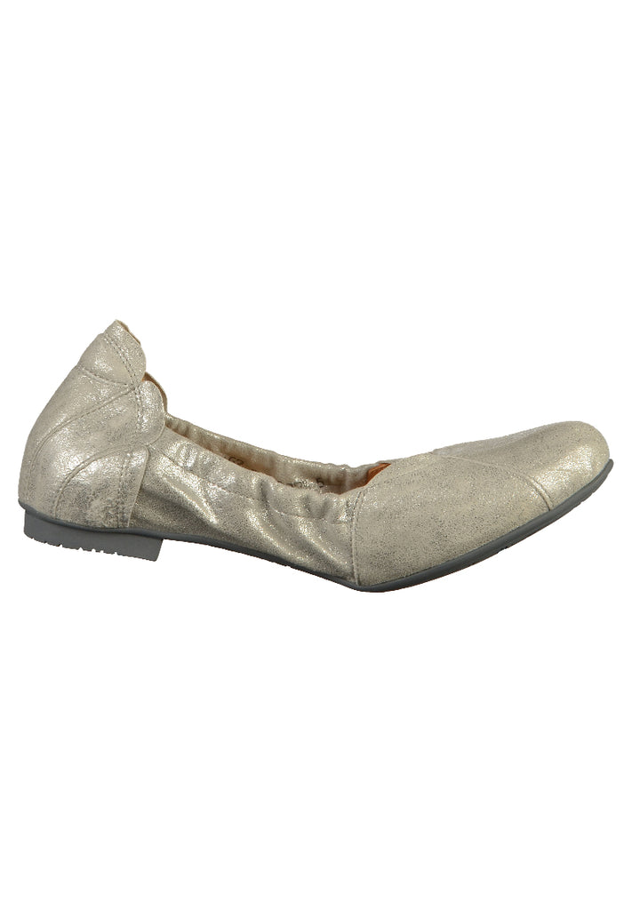 Think! Ballerinas Leder Silber - surf4shoes