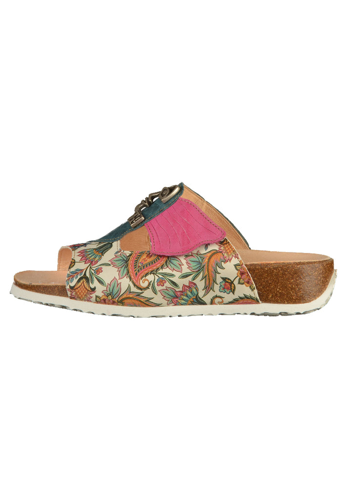 Think! Pantoletten Leder Türkis - surf4shoes