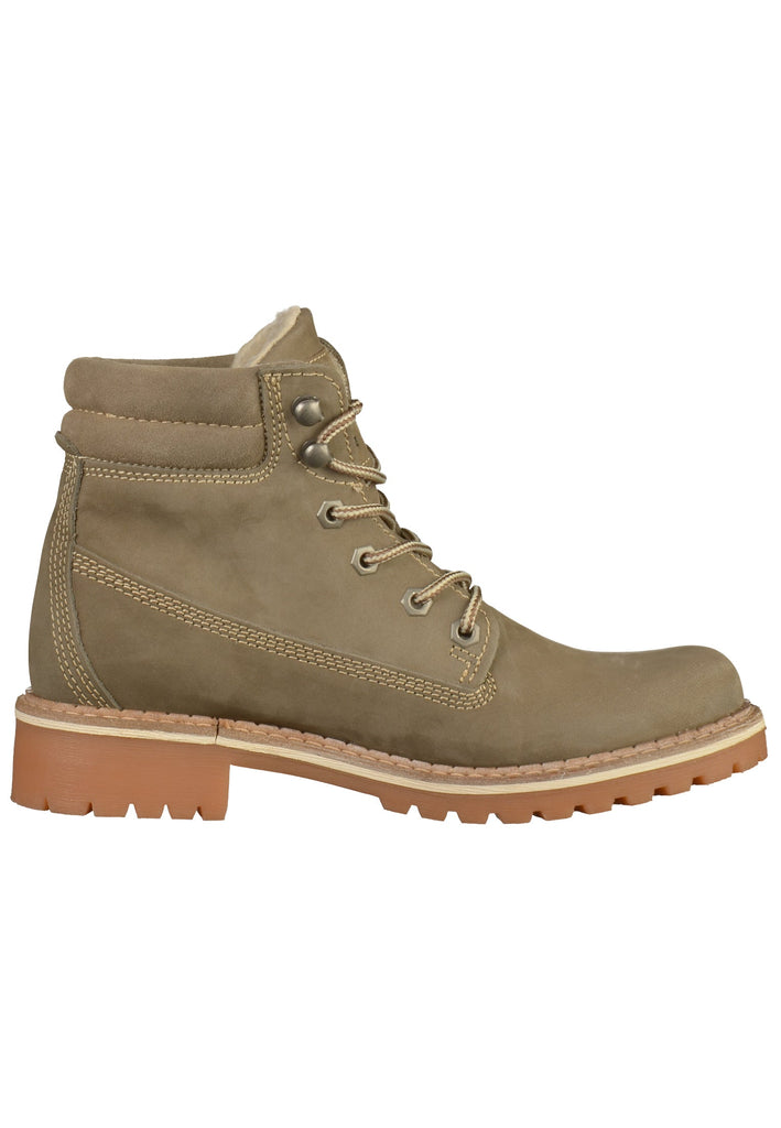 Mustang Stiefelette Leder Taupe - surf4shoes