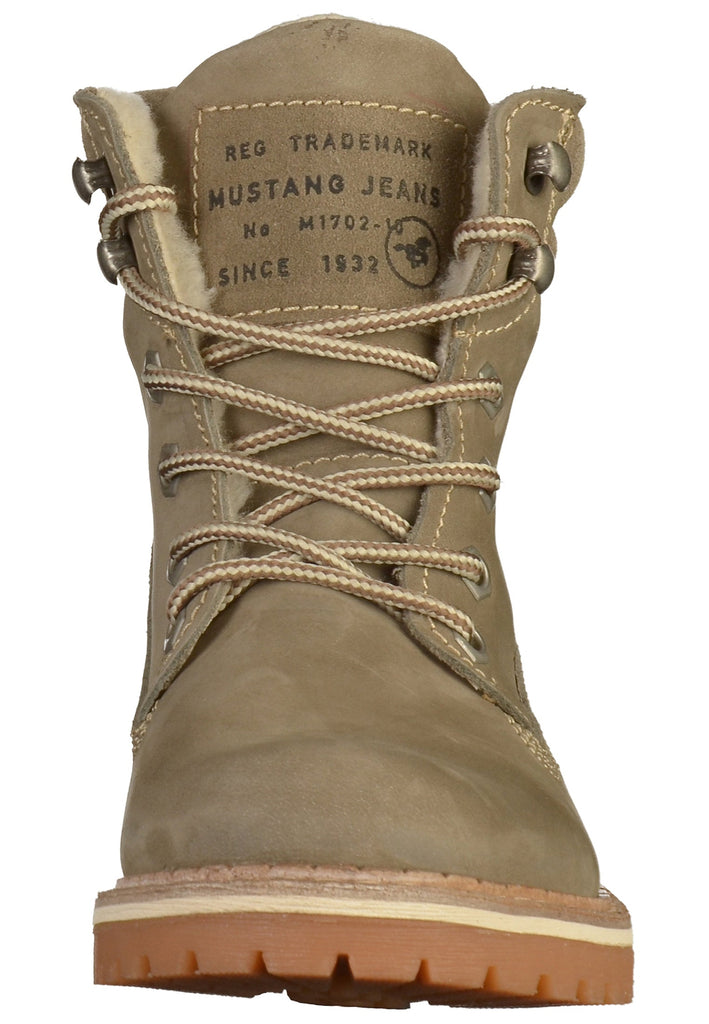 Mustang Stiefelette Leder Taupe - surf4shoes