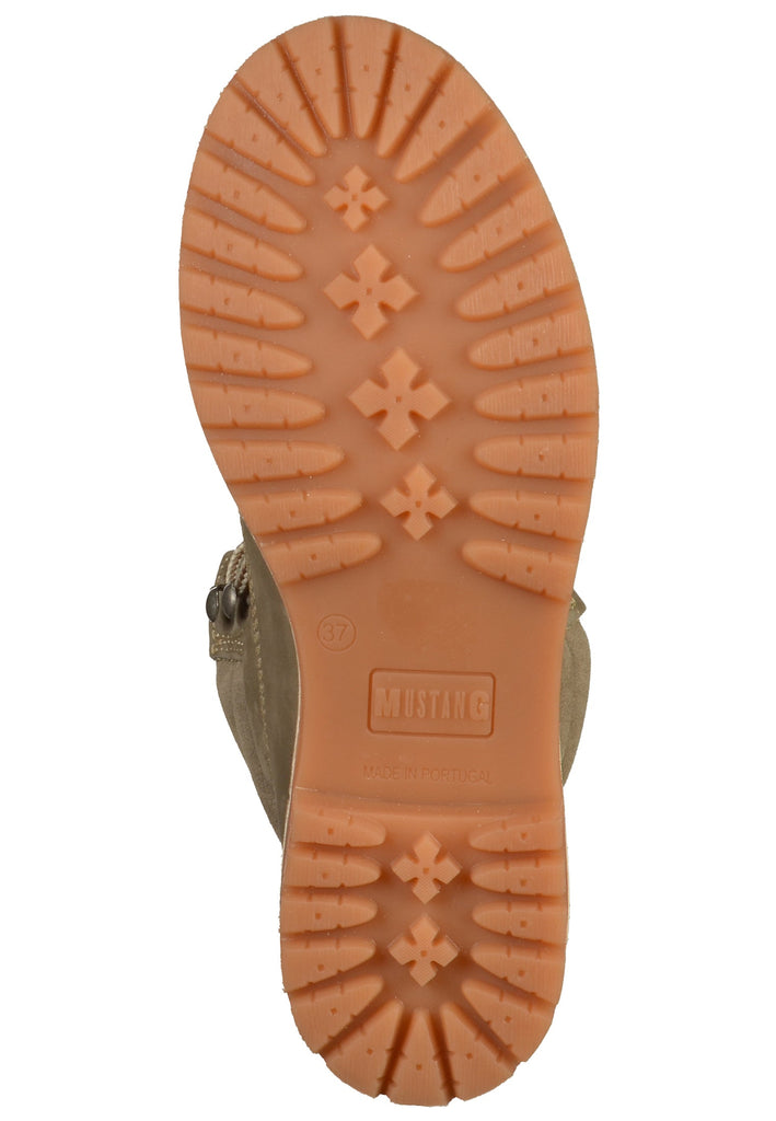 Mustang Stiefelette Leder Taupe - surf4shoes