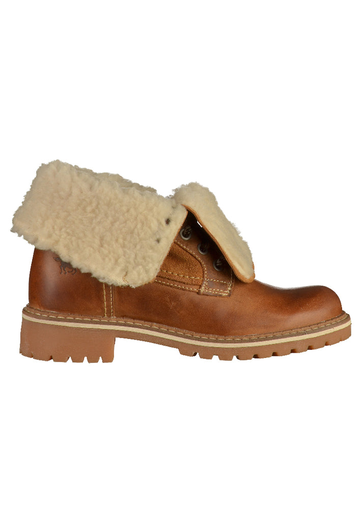 Mustang Stiefelette Leder Cognac - surf4shoes