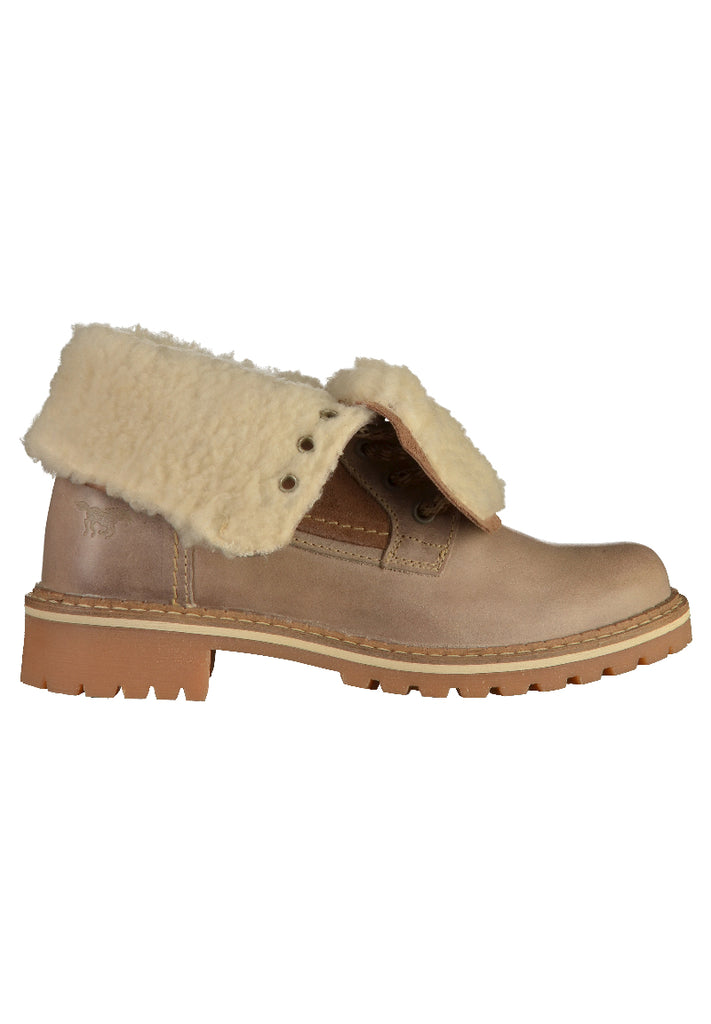 Mustang Stiefelette Leder Taupe - surf4shoes