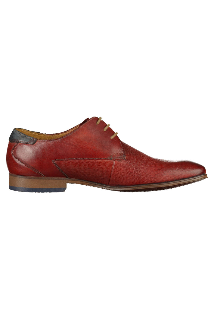 Bugatti Businessschuhe Glattleder Rot - surf4shoes