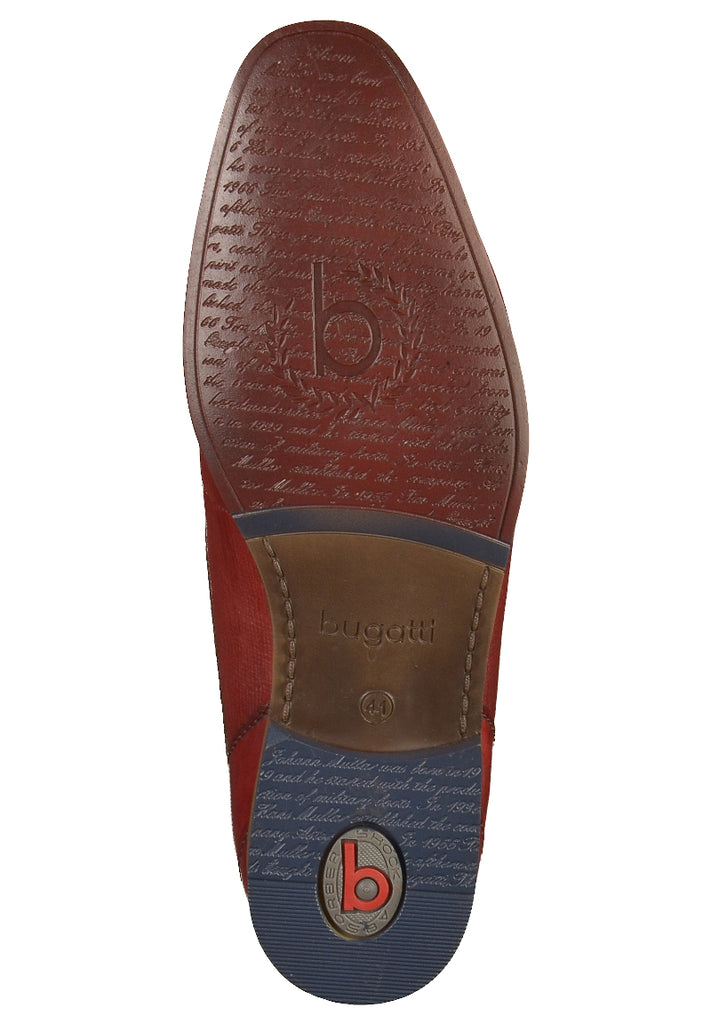 Bugatti Businessschuhe Glattleder Rot - surf4shoes
