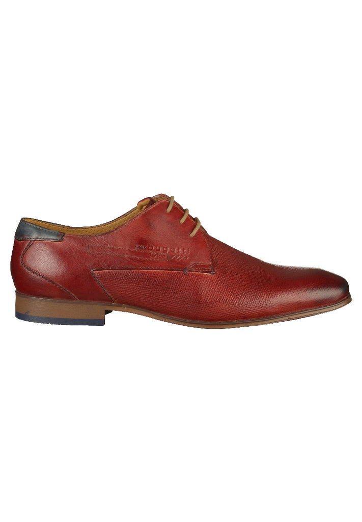 Bugatti Businessschuhe Glattleder Rot - surf4shoes