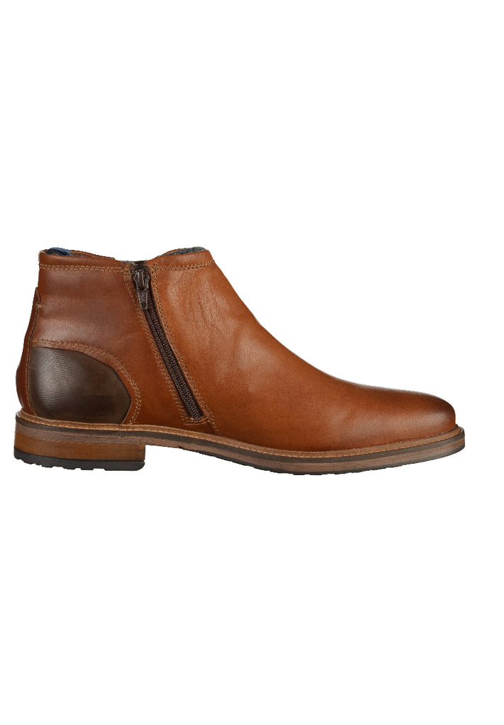 Bugatti Stiefelette Leder Cognac - surf4shoes