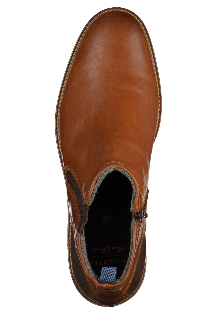 Bugatti Stiefelette Leder Cognac - surf4shoes