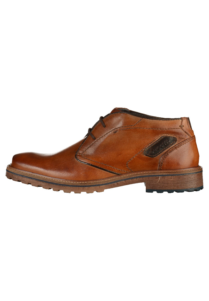 Bugatti Halbschuhe Leder Cognac - surf4shoes