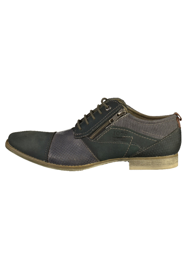 Bugatti Halbschuhe Nubukleder Schwarz - surf4shoes