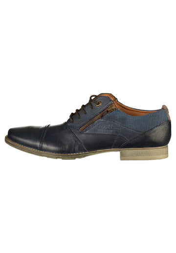 Bugatti Halbschuhe Glattleder Dunkelblau - surf4shoes