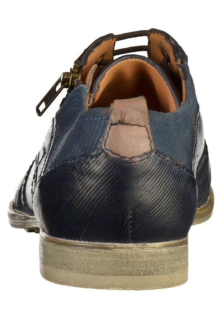 Bugatti Halbschuhe Glattleder Dunkelblau - surf4shoes