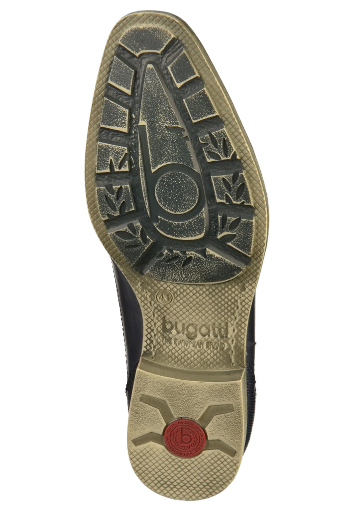 Bugatti Halbschuhe Glattleder Dunkelblau - surf4shoes