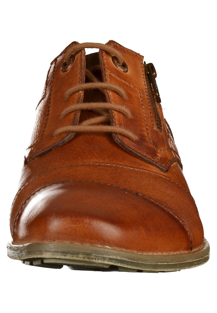 Bugatti Businessschuhe Glattleder Cognac - surf4shoes