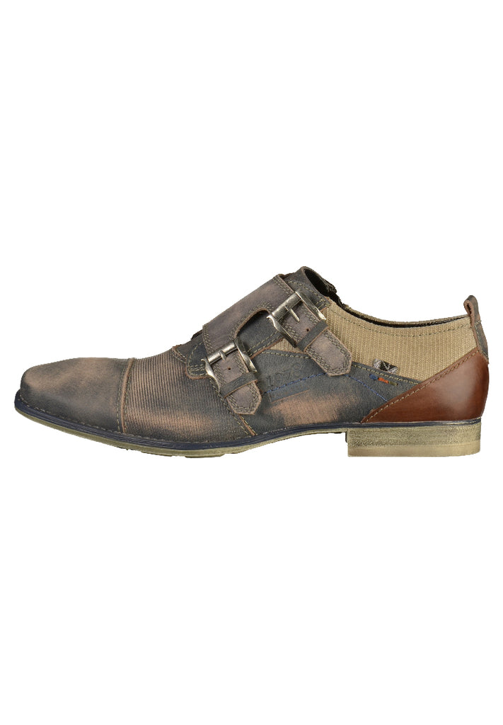 Bugatti Slipper Nubukleder Dunkelgrau - surf4shoes