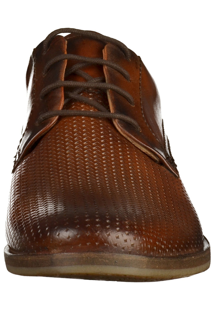 Bugatti Businessschuhe Glattleder Cognac - surf4shoes