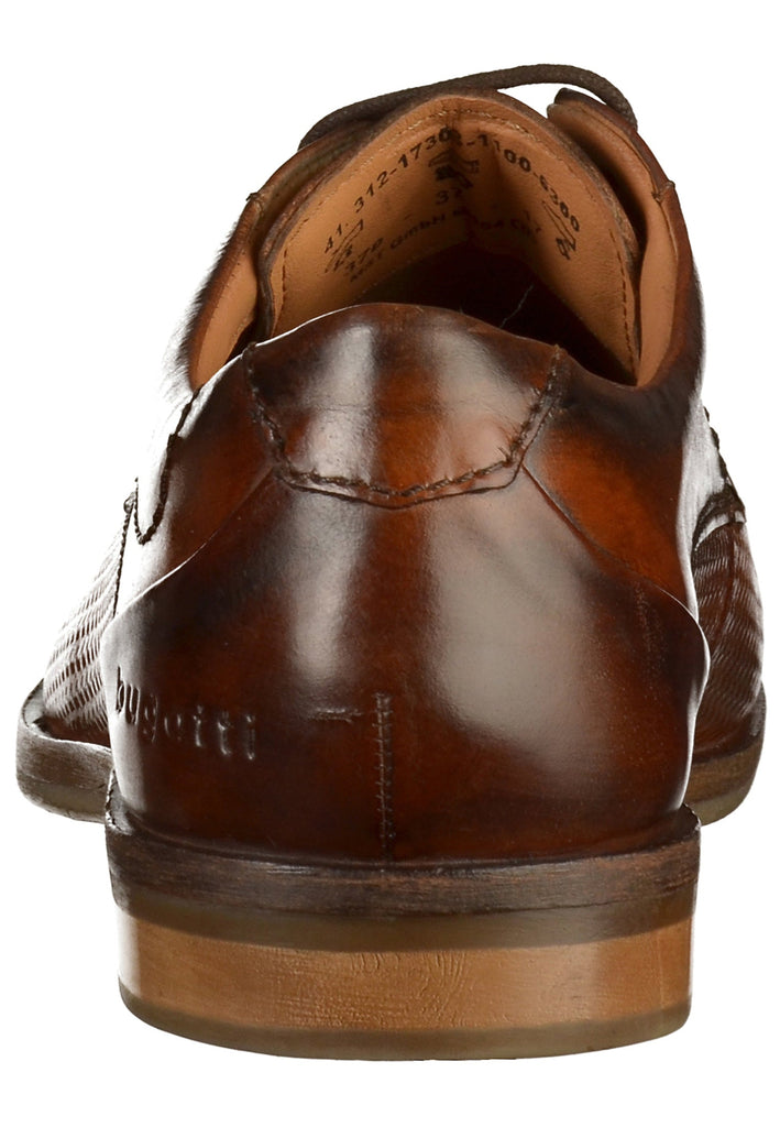Bugatti Businessschuhe Glattleder Cognac - surf4shoes