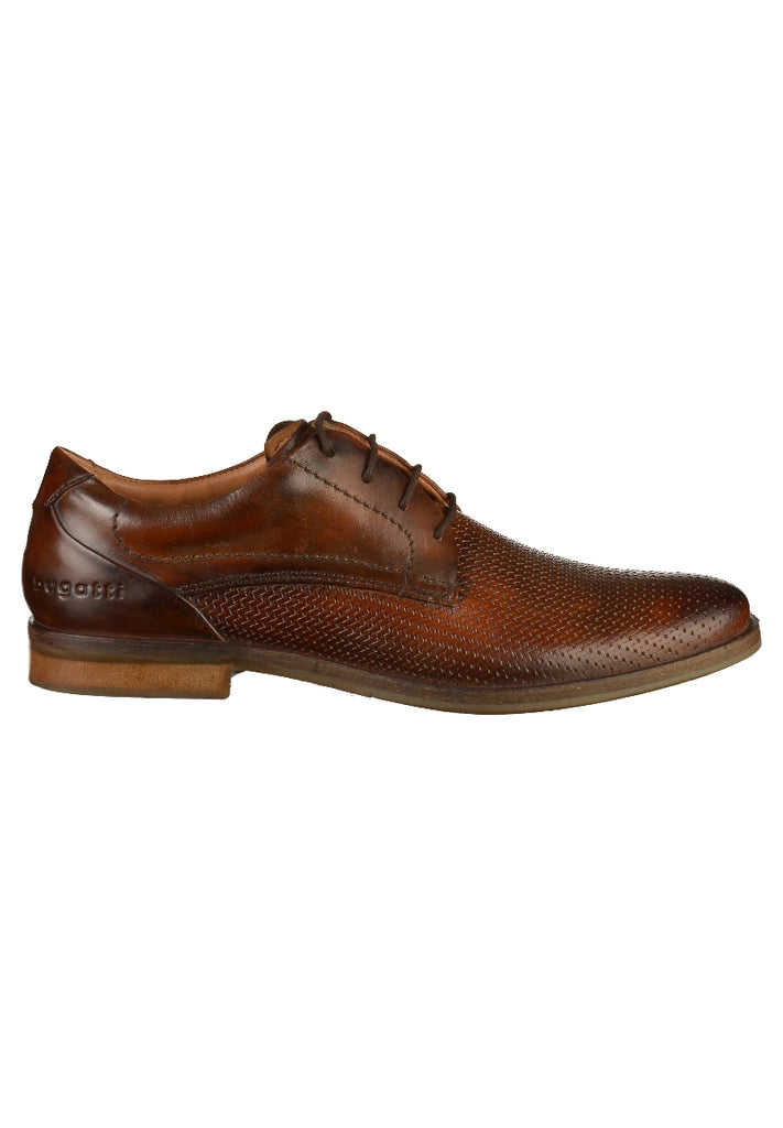 Bugatti Businessschuhe Glattleder Cognac - surf4shoes