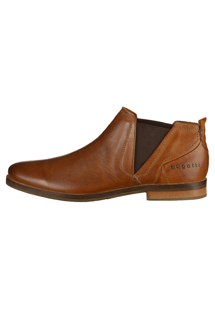 Bugatti Stiefelette Glattleder Cognac - surf4shoes