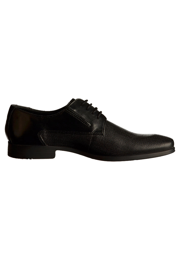 Bugatti Businessschuhe Glattleder Schwarz - surf4shoes