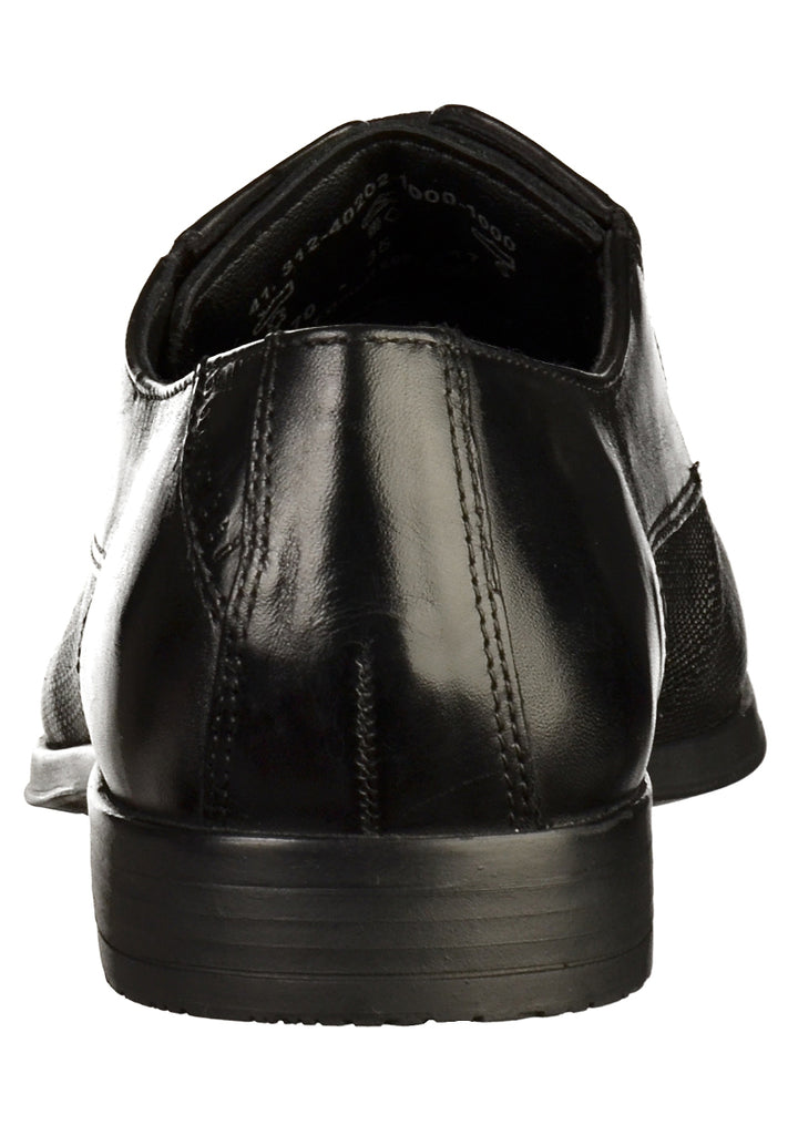 Bugatti Businessschuhe Glattleder Schwarz - surf4shoes