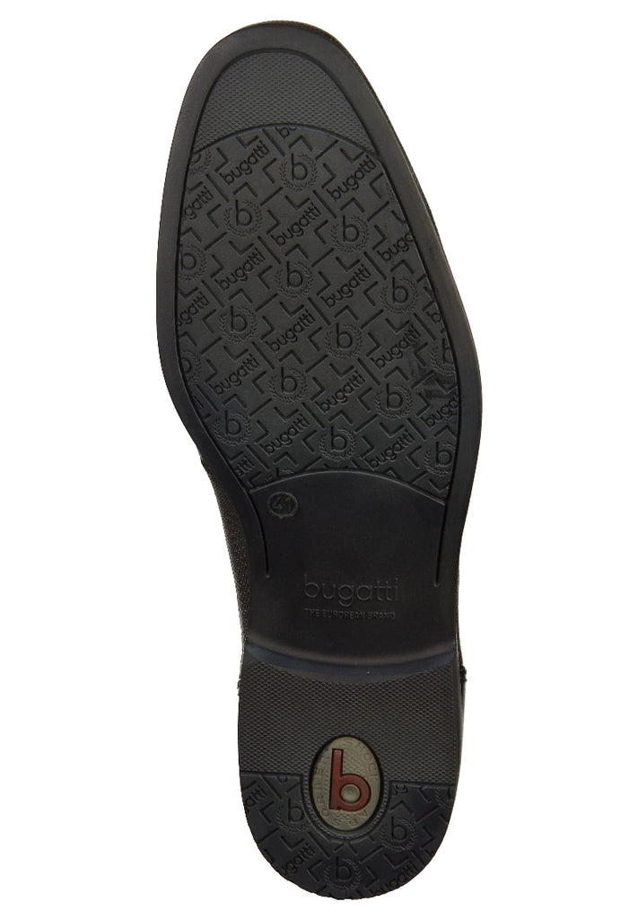 Bugatti Businessschuhe Glattleder Schwarz - surf4shoes