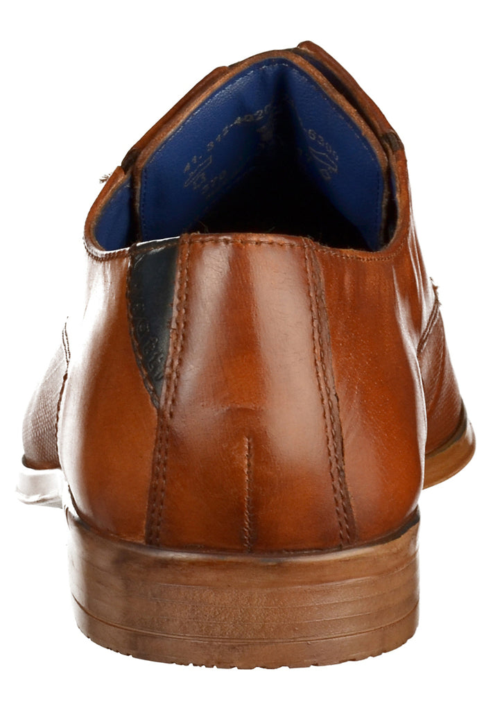Bugatti Businessschuhe Glattleder Cognac - surf4shoes