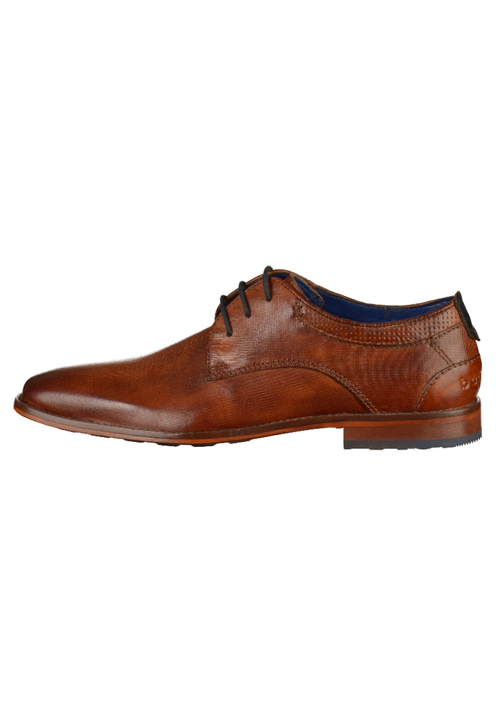 Bugatti Businessschuhe Glattleder Cognac - surf4shoes