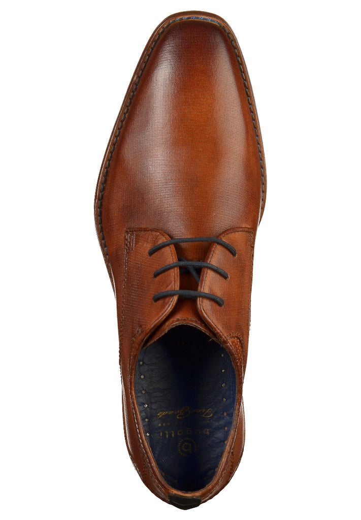 Bugatti Businessschuhe Glattleder Cognac - surf4shoes
