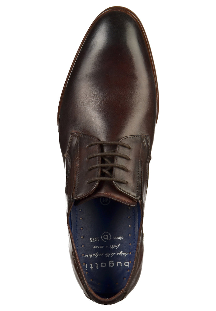 Bugatti Businessschuhe Glattleder Dunkelbraun - surf4shoes