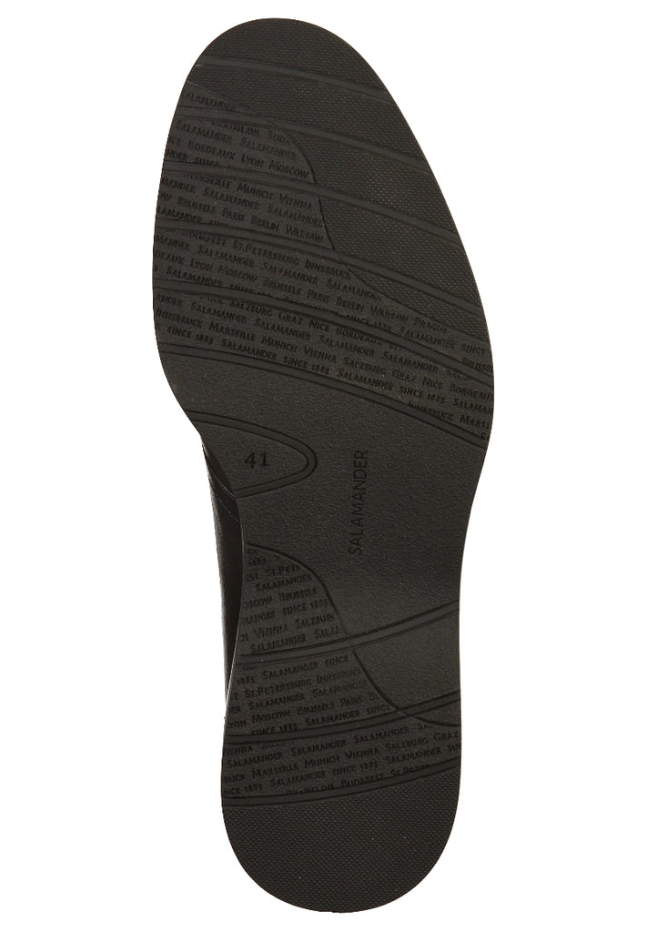 Salamander Halbschuhe Leder Schwarz - surf4shoes