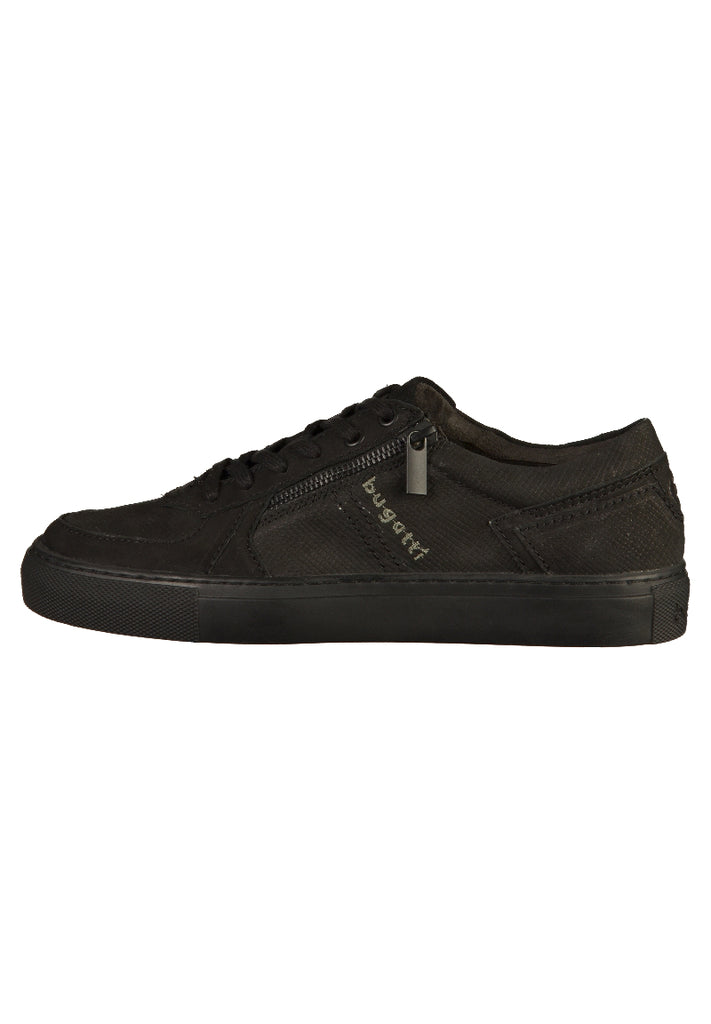Bugatti Sneaker Nubukleder Schwarz - surf4shoes