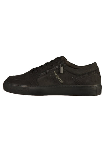 Bugatti Sneaker Nubukleder Schwarz - surf4shoes