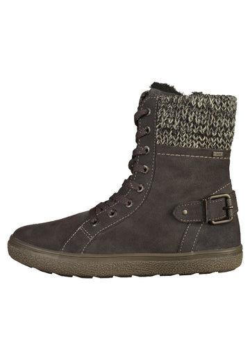 Lurchi Stiefelette Leder/Textil Charcoal - surf4shoes