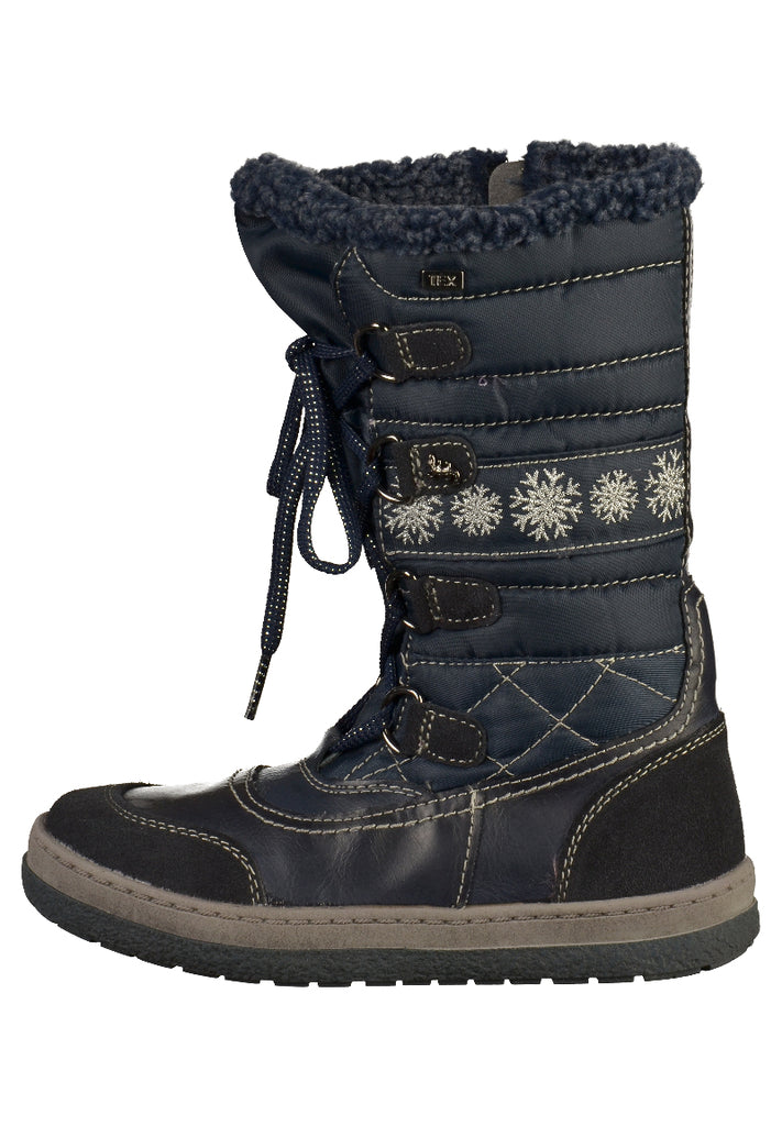Lurchi Stiefel Leder/Textil Navy - surf4shoes