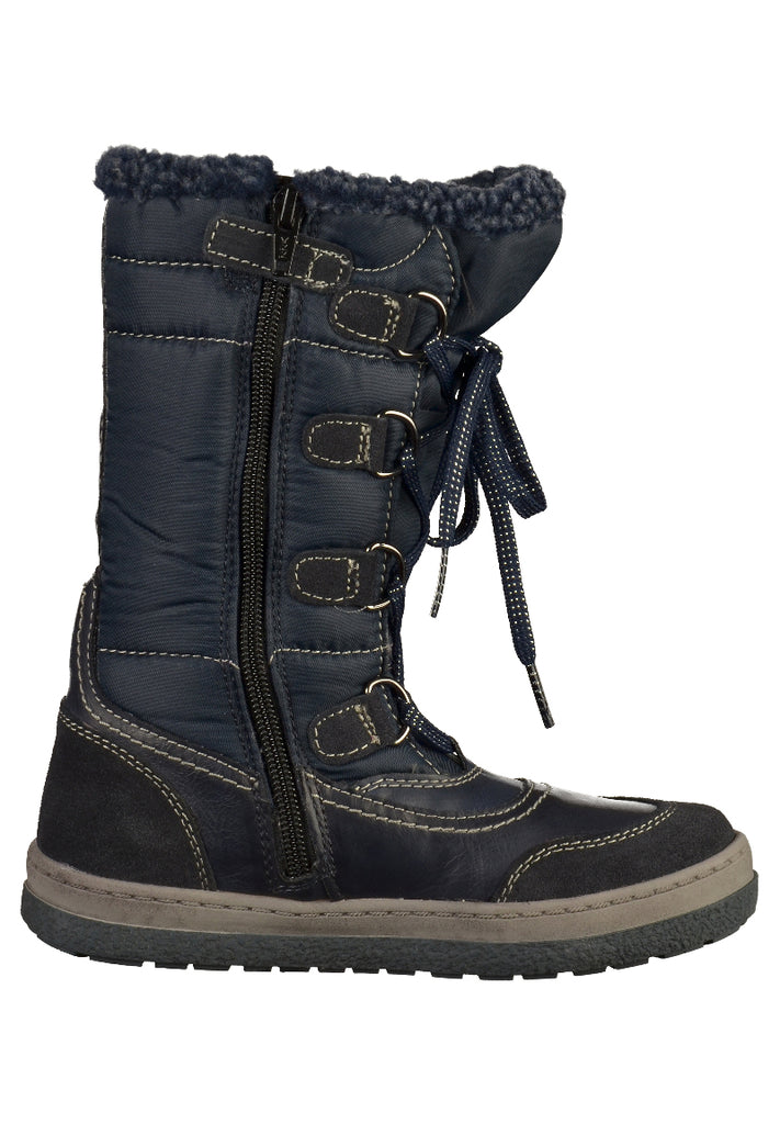 Lurchi Stiefel Leder/Textil Navy - surf4shoes