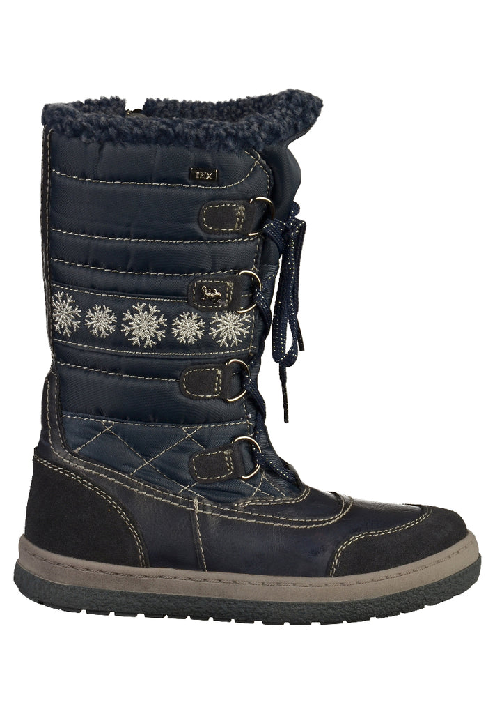 Lurchi Stiefel Leder/Textil Navy - surf4shoes