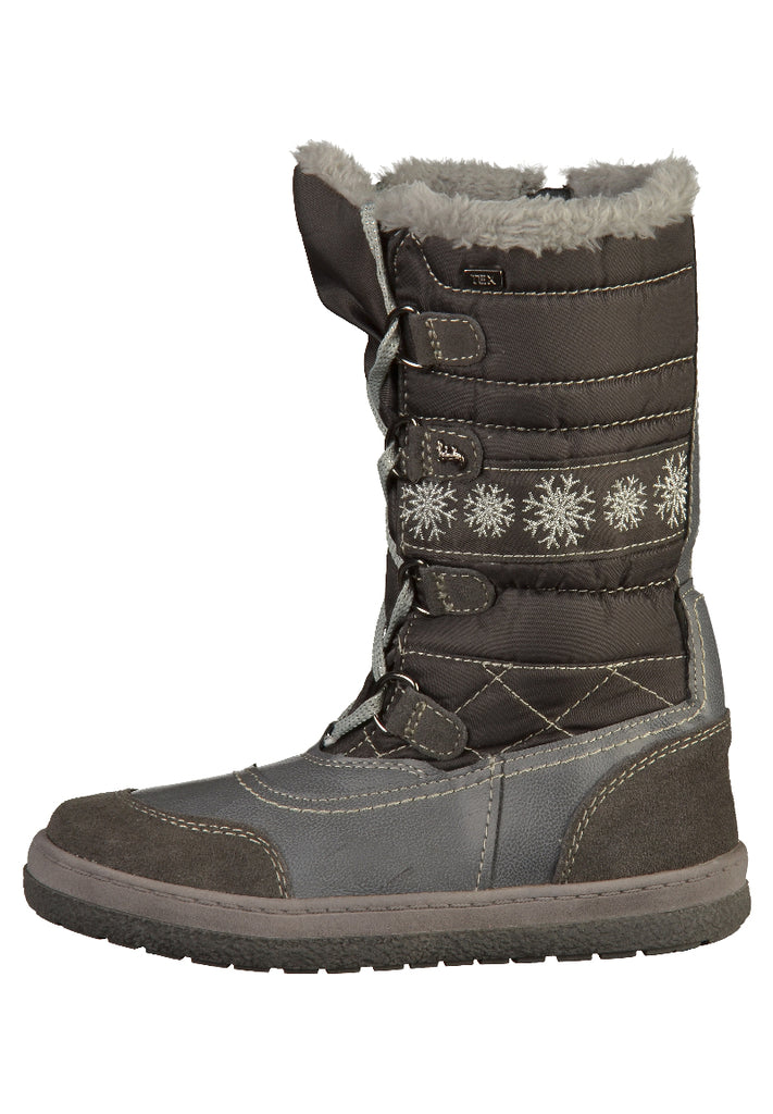 Lurchi Stiefel Leder/Textil Dunkelgrau - surf4shoes