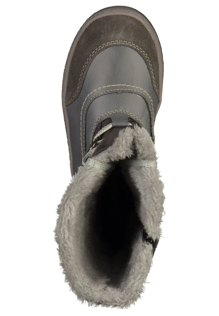 Lurchi Stiefel Leder/Textil Dunkelgrau - surf4shoes