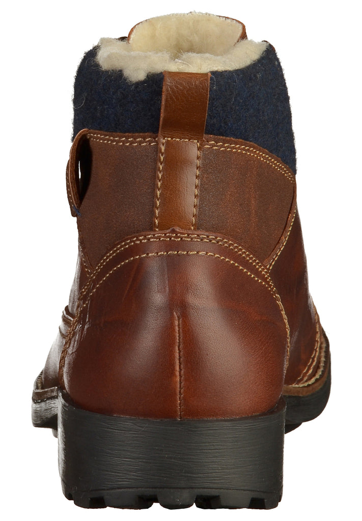 Rieker Stiefelette Glattleder Braun - surf4shoes